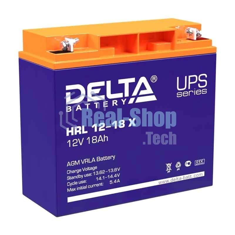 Батарея Delta HRL 12-18 X (17.8 А\ч, 12В) свинцово- кислотный аккумулятор