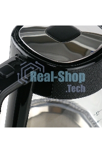 Чайник электрический Centek CT-1014 черный стекло 1.7л, 2200Вт, LED, Защита от перегрева, STRIX контроллер