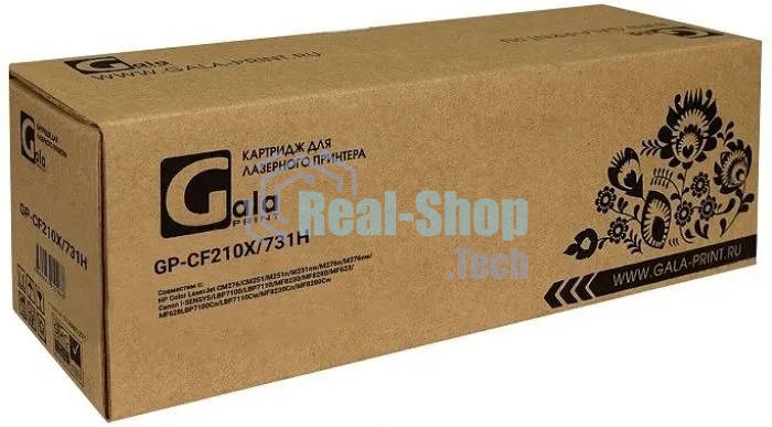 Картридж лазерный GalaPrint GP-CF210X (131X)/731 черный (2400 стр) для HP LaserJet Pro 200 Color M251/276 Canon i-SENSYS LBP7110CW/LBP7100CN/MF8280CW/MF8250CN/MF8230CN/MF8210CN