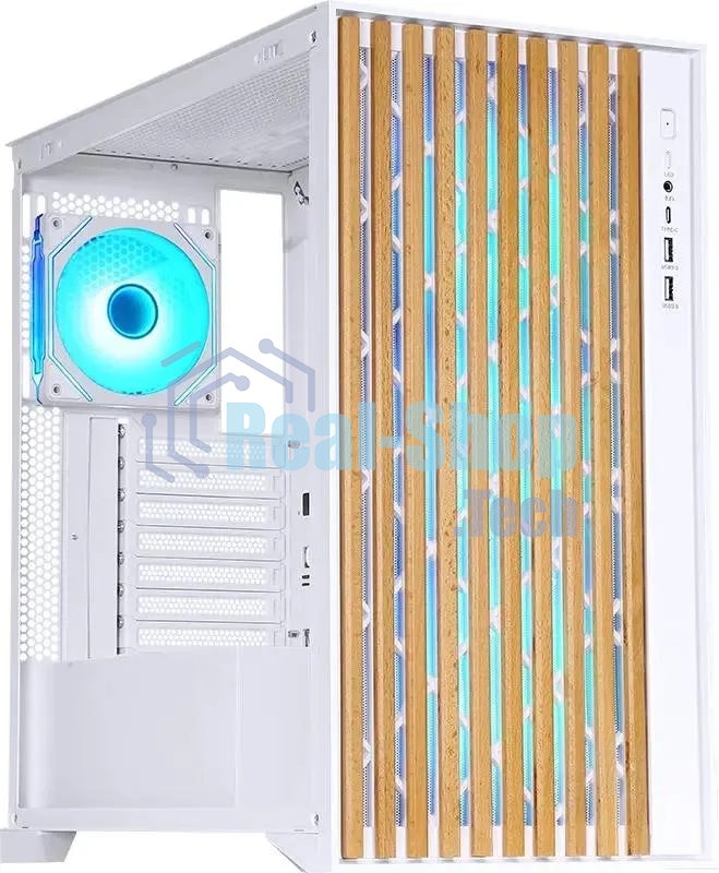 Компьютерный корпус Aerocool/Formula TimberLine T0 белый без БП mATX 6x120мм 6x140мм 2xUSB3.0 audio