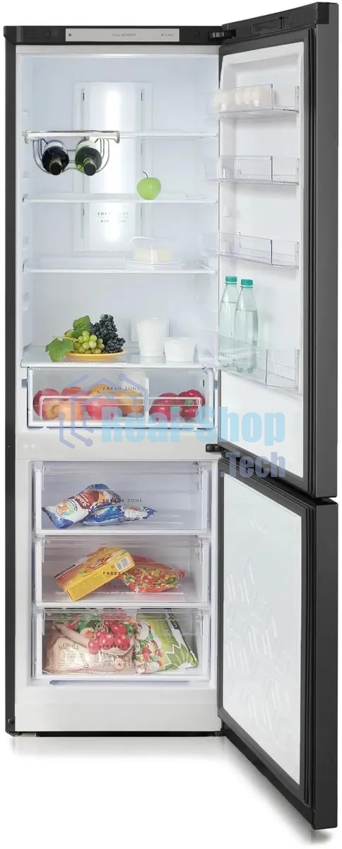 Холодильник Бирюса Б-W960NF графит двухкамерный 240/100л морозилка снизу, No Frost