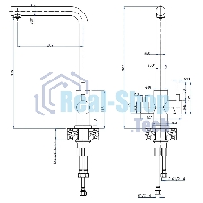 Кухонный смеситель GranFest Quarz GF-Z-5421, Г-образный, кран под фильтрованную воду, белый