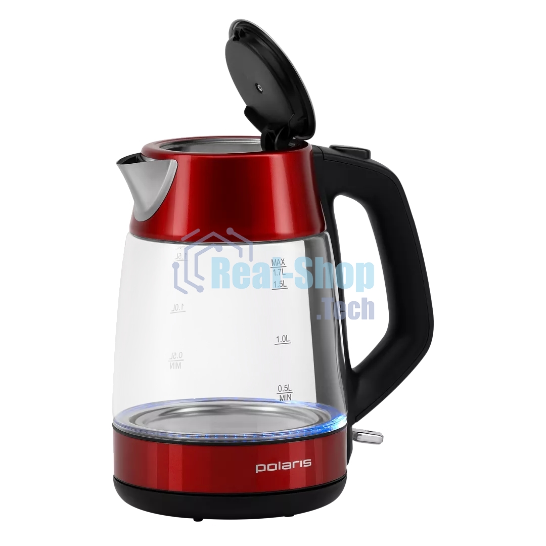 Чайник электрический Polaris PWK 1760CGL 1.7 л, 2150 Вт, красный
