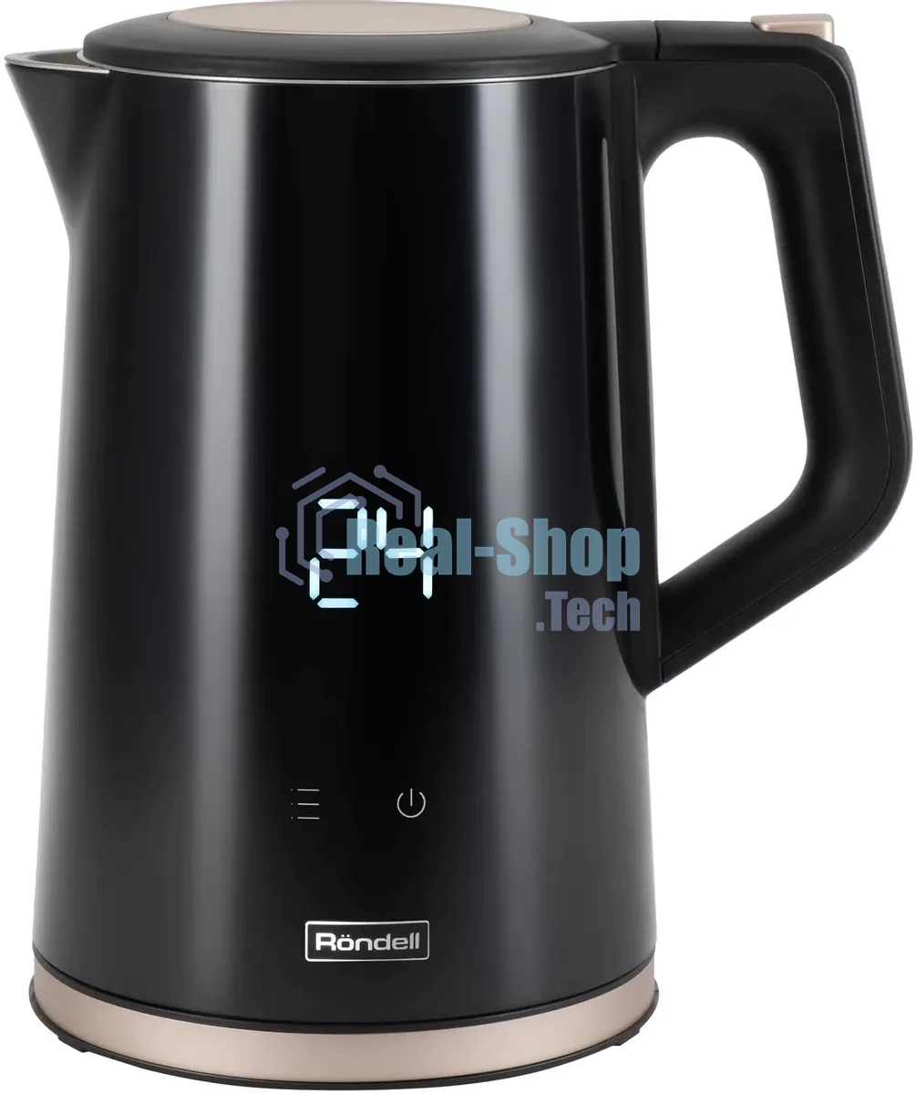 Чайник электрический Rondell RDE-1007 (MC) 1,7 л, 2200 Вт, черный