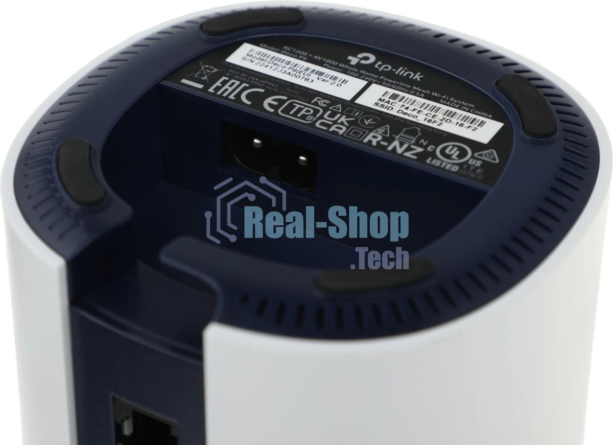 Бесшовный Mesh роутер TP-Link DECO P9 (2-PACK) AC1200 10/100/1000BASE-TX белый (упак.:2шт)