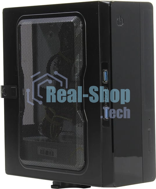 Компьютерный корпус Powerman EQ101BK slim ATX 200W Black 6117857 (8см Fan, 2* USB 3.0, Audio, PM-200ATX-PRO APFC)