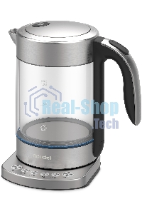 Чайник электрический Rondell RDE-WK888 1.6л. 2200Вт серебристый/прозрачный корпус: стекло
