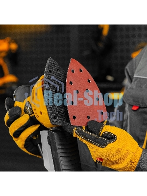 Треугольник абразивный Denzel на ворc. подложке под 