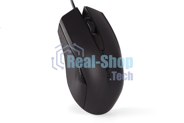 Мышь проводная A4Tech OP-760 черный, 1200 dpi, USB, кнопки - 3