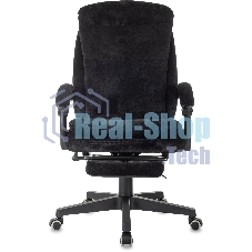 Кресло руководителя Бюрократ T-9950MSG-F Fabric черный Light-20, крестов. пластик, подст. для ног