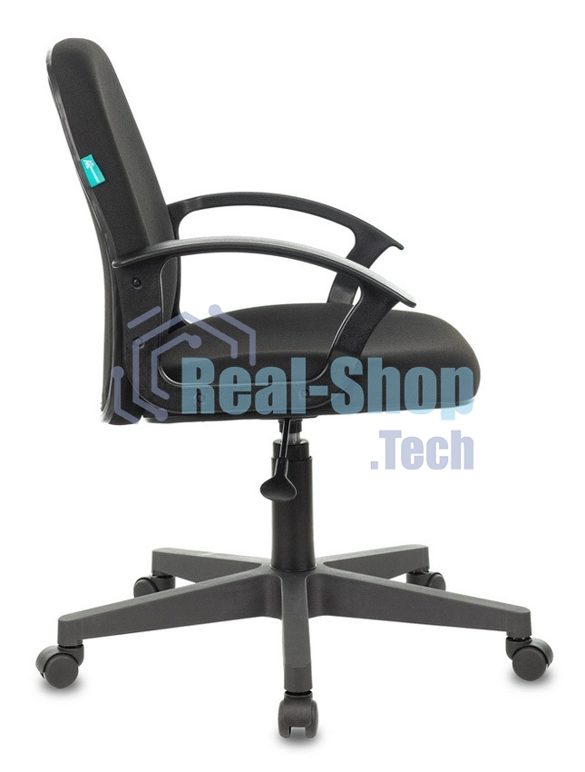 Кресло компьютерное Бюрократ CH-808-LOW/#B 3С11 черный, низкая спинка, сиденье на пиастре