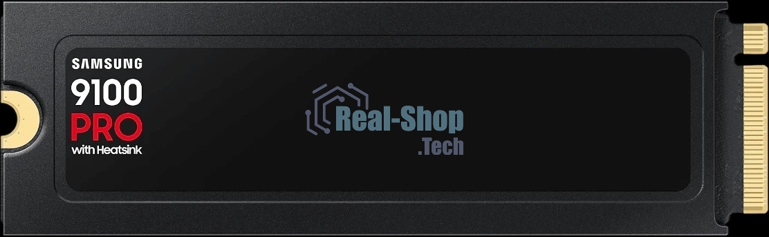 Накопитель SSD 1Tb Samsung 9100 PRO, M.2, PCI-E 5.0 x4, TLC 3D NAND R/W - 14800/13400 Mb/s с радиатором
