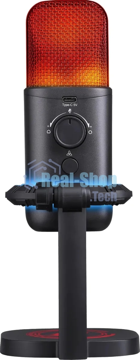 Игровой стрим микрофон Redragon Echowave GM305 USB,омнидир/кардиоид,подсветка_1