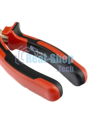 Длинногубцы Matrix NICKEL 17168 200 мм, прямые никелированные, двухкомпонентные рукоятки