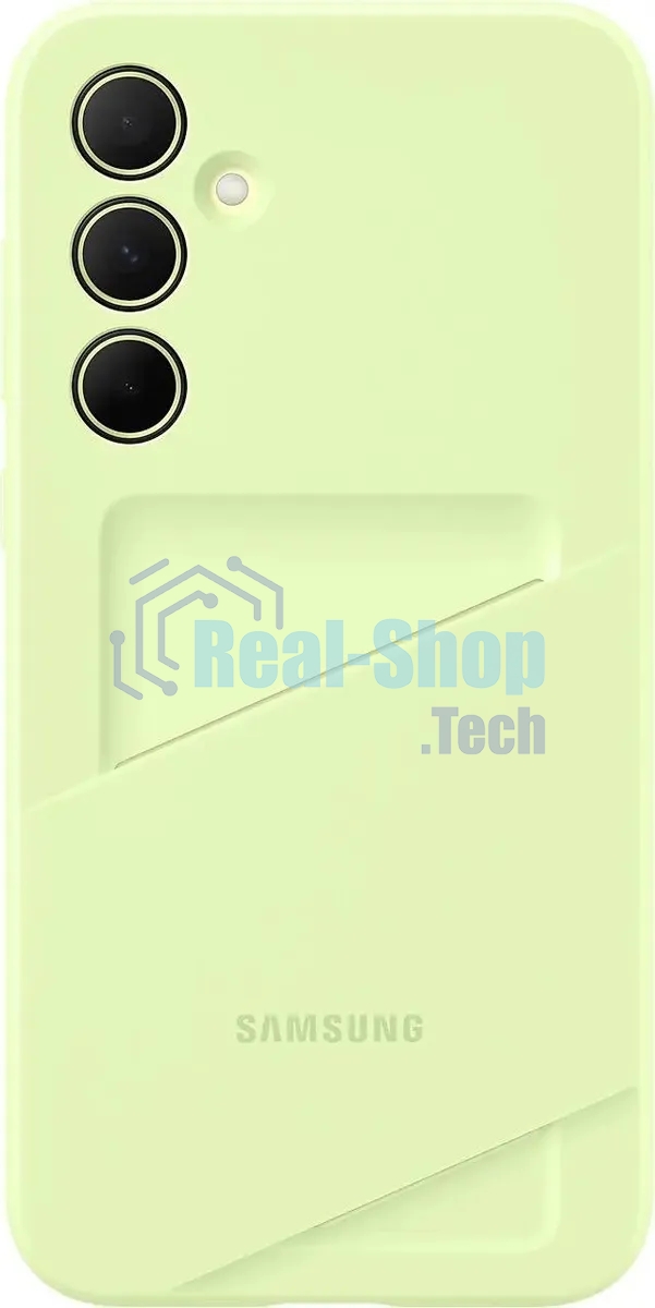 Чехол (клип-кейс) Samsung для Samsung Galaxy A35 Card Slot Case A35 лайм (EF-OA356TMEGRU)