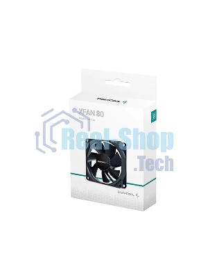 Вентилятор для корпуса DEEPCOOL XFAN 80 черный, 80 мм, 1800 об/мин, 20.3 дБ, Molex