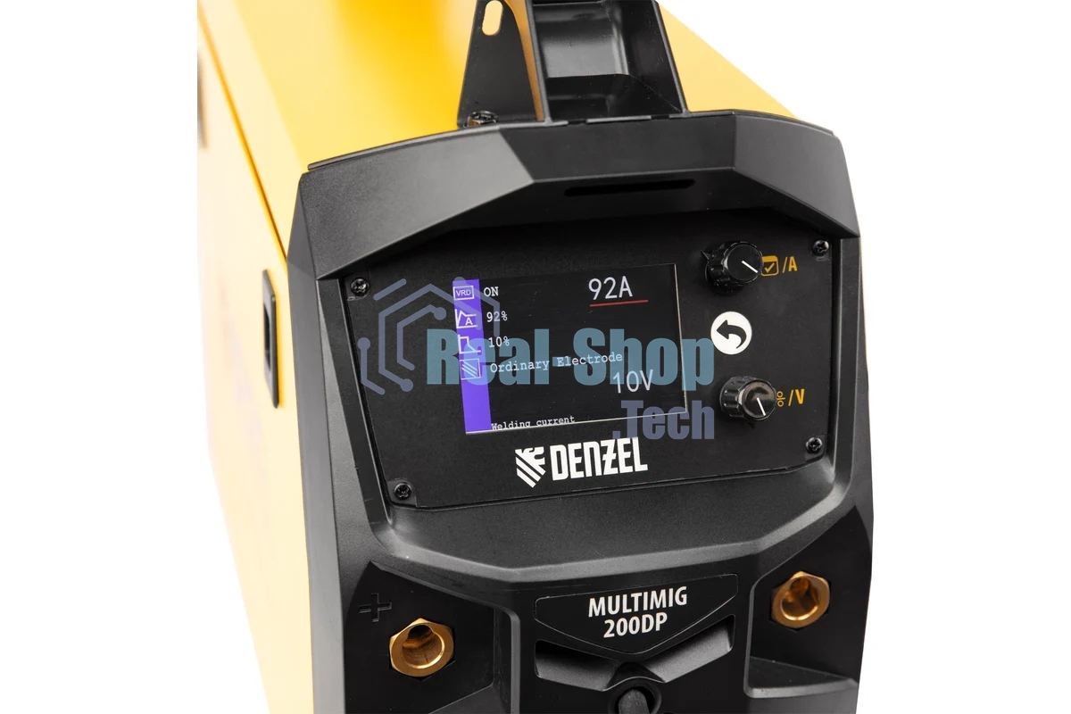 Аппарат инвертор. полуавтомат. сварки Denzel MultiMIG-200DP Synergy Double Pulse, 200 А, ПВ 80%