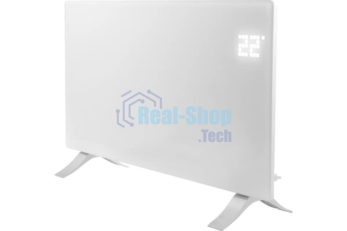 Конвектор Denzel OptiPrime-2000 белый, 2000 Вт, 25 м2, термостат, дисплей, WiFi