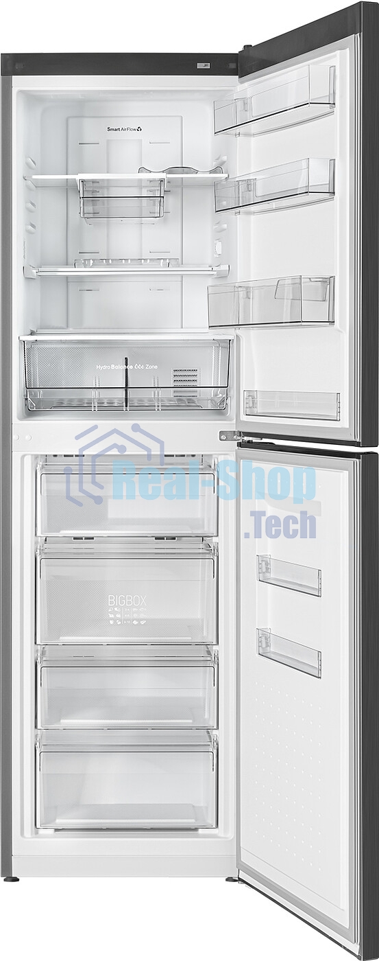 Холодильник Atlant ХМ-4623-159-ND черный металлик двухкамерный 187/125л морозилка снизу