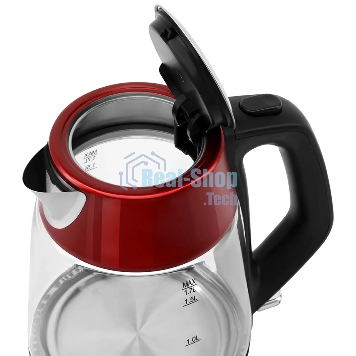 Чайник электрический Polaris PWK 1760CGL 1.7 л, 2150 Вт, красный