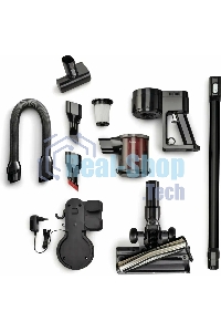 Пылесос вертикальный Gorenje SVC216FMLBKII черный, питание от аккумулятора, 121 Вт, уборка сухая, пылесборник 0.5 л, работа от АКБ max - 45 мин