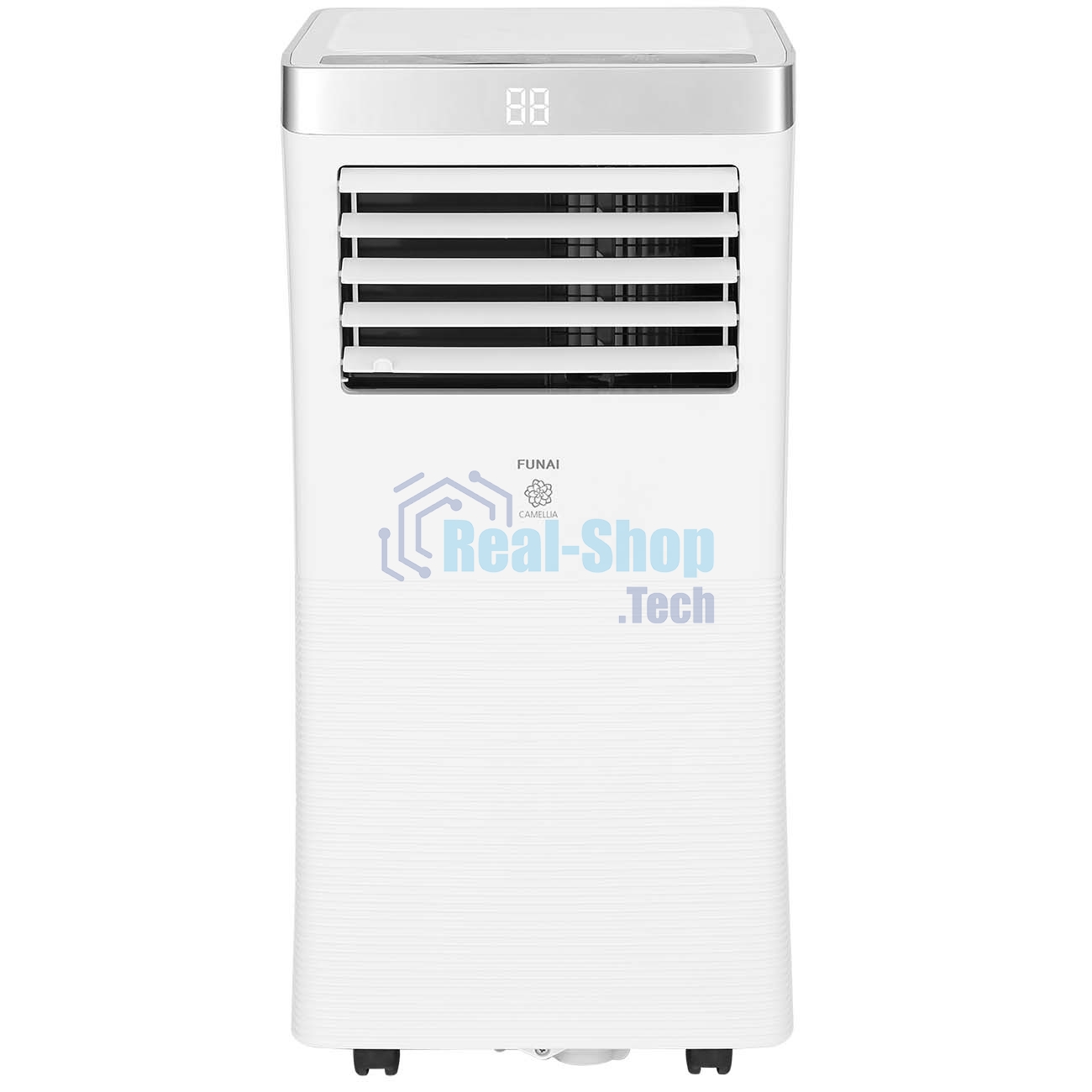 Кондиционер мобильный FUNAI MAC-CA25CON04 9000 BTU, 19 м², 54/55 дБ, охлаждение, осушение, белый