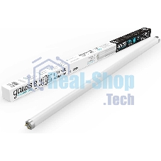 Лампа светодиодная Gauss Elementary T8 10Вт 4000К G13 780лм 600мм стекло поворотная