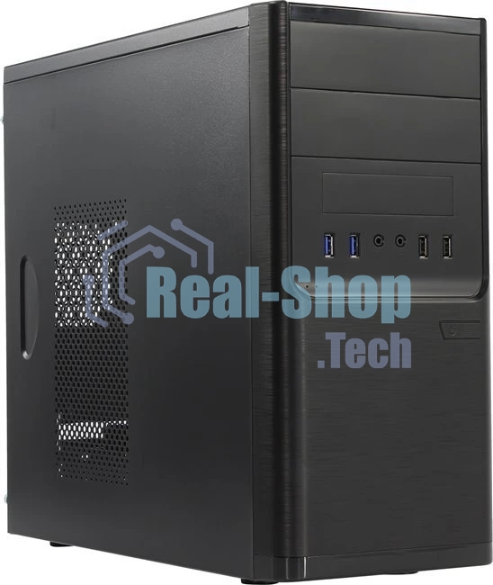 Компьютерный корпус InWin POWERMAN ES701BK USB 3.0 (Mini Tower, mATX, 450W PM-450ATX, USB 3.0x2, USBx2 + Audio, черный)