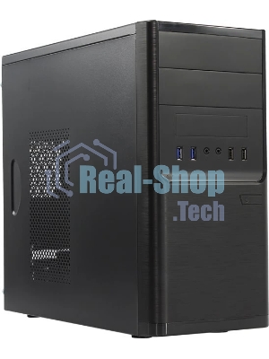 Компьютерный корпус InWin POWERMAN ES701BK USB 3.0 (Mini Tower, mATX, 450W PM-450ATX, USB 3.0x2, USBx2 + Audio, черный)