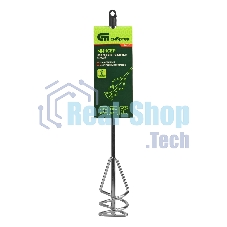 Миксер Сибртех из оцинкованной стали, D 60 мм, L 400 мм,д ля красок и штукатурных смесей