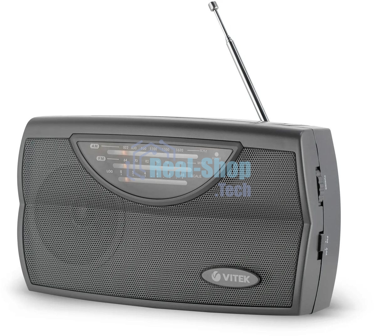 Радиоприемник Vitek VT-3591 (GY) LED индикатор Телескопическая антенна Тип батареек	UM-1