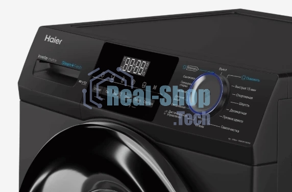 Стиральная машина Haier HW80-BP12929DE черный, загрузка фронтальная 8 кг, 1200 об/мин, класс A+++