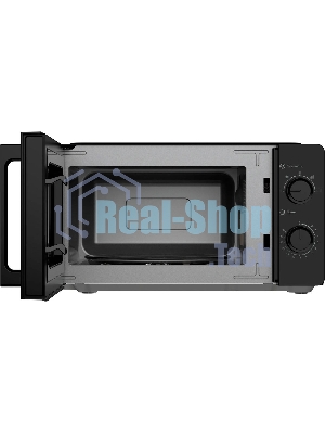 Микроволновая печь OASIS MW-70RB черный, 20 л, 700 Вт, переключатели — поворотный механизм