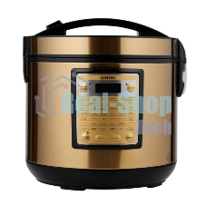 Мультиварка Centek CT-1495 Ceramic черный/золотистый, 5.0 л, 900 Вт, кнопки, 42 программы