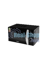 Микроволновая печь Kraft KF20MW7B-202M черный, 20 л, 700 Вт, переключатели - поворотный механизм