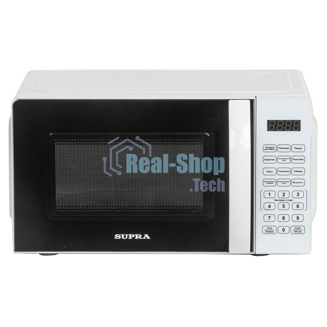 Микроволновая печь SUPRA 20SW25 белый, 20 л, 700 Вт, переключатели - сенсор