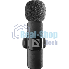 Петличный микрофон Defender Talky-137 wrls, черный, на прищепке, 1шт