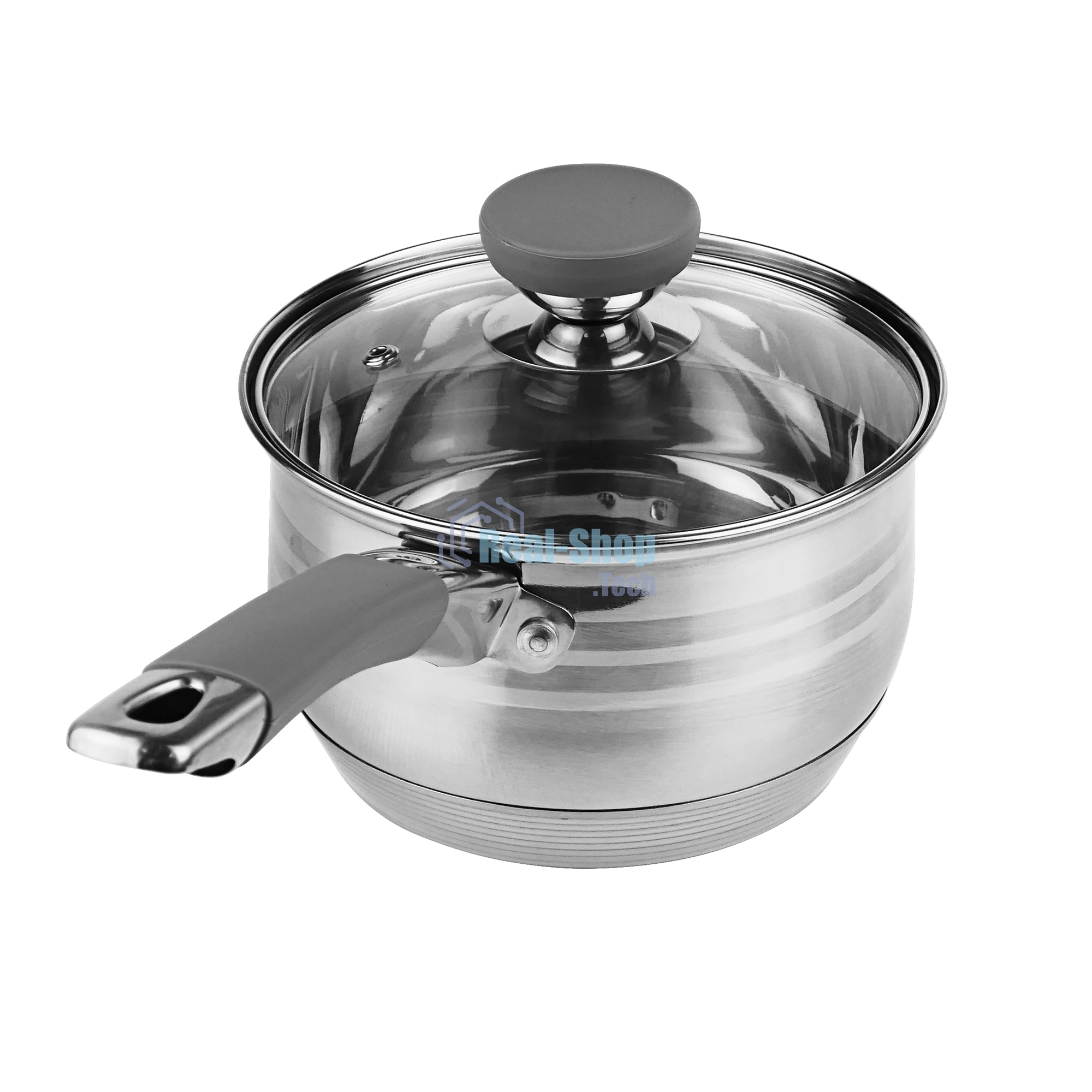 Сотейник Lara LR03-47 2.1 л, с крышкой, 16 см, нержавеющая сталь