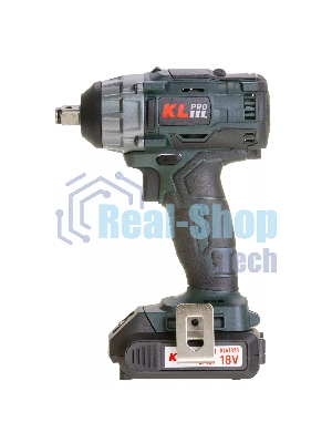 Профессиональный бесщеточный гайковерт аккумуляторный KLPRO KLSS18B-20 (18В, Li-ion-2шт, 2.0А·ч, 250Нм, 2 скорости, подсветка,З/У,в кейсе)
