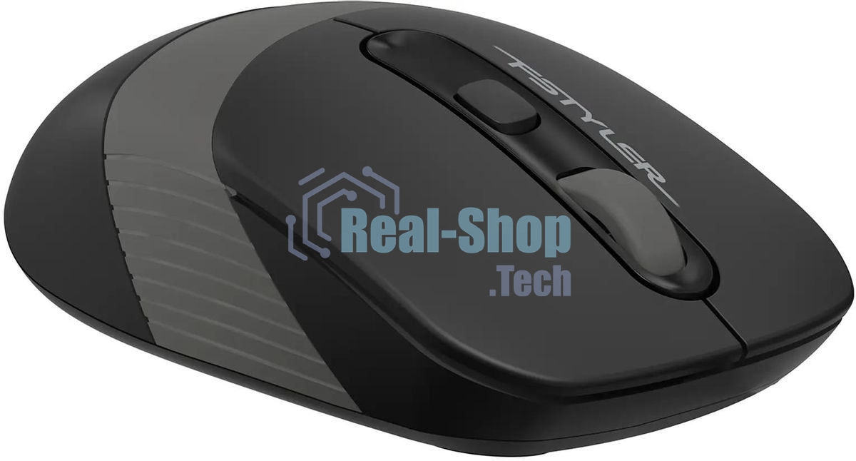 Мышь беспроводная A4Tech Fstyler FG10S черный/серый, 2000 dpi, радиоканал, USB, кнопки - 4