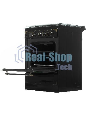 Плита газовая Gefest ПГ 6100-03 0179 черный, конфорок 4 шт, духовка 52 л, 60 см x 85 см x 60 см