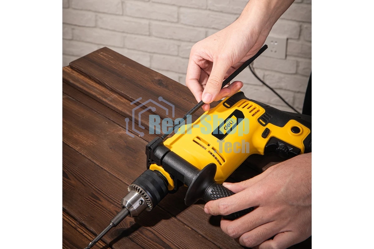 Дрель Deli DL-CZ13-E1, 650Вт, сетевая, ударная