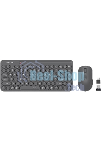 Комплект клавиатура + мышь A4Tech Fstyler FG3200 Air2 клав:серый мышь:серый USB беспроводная slim Multimedia