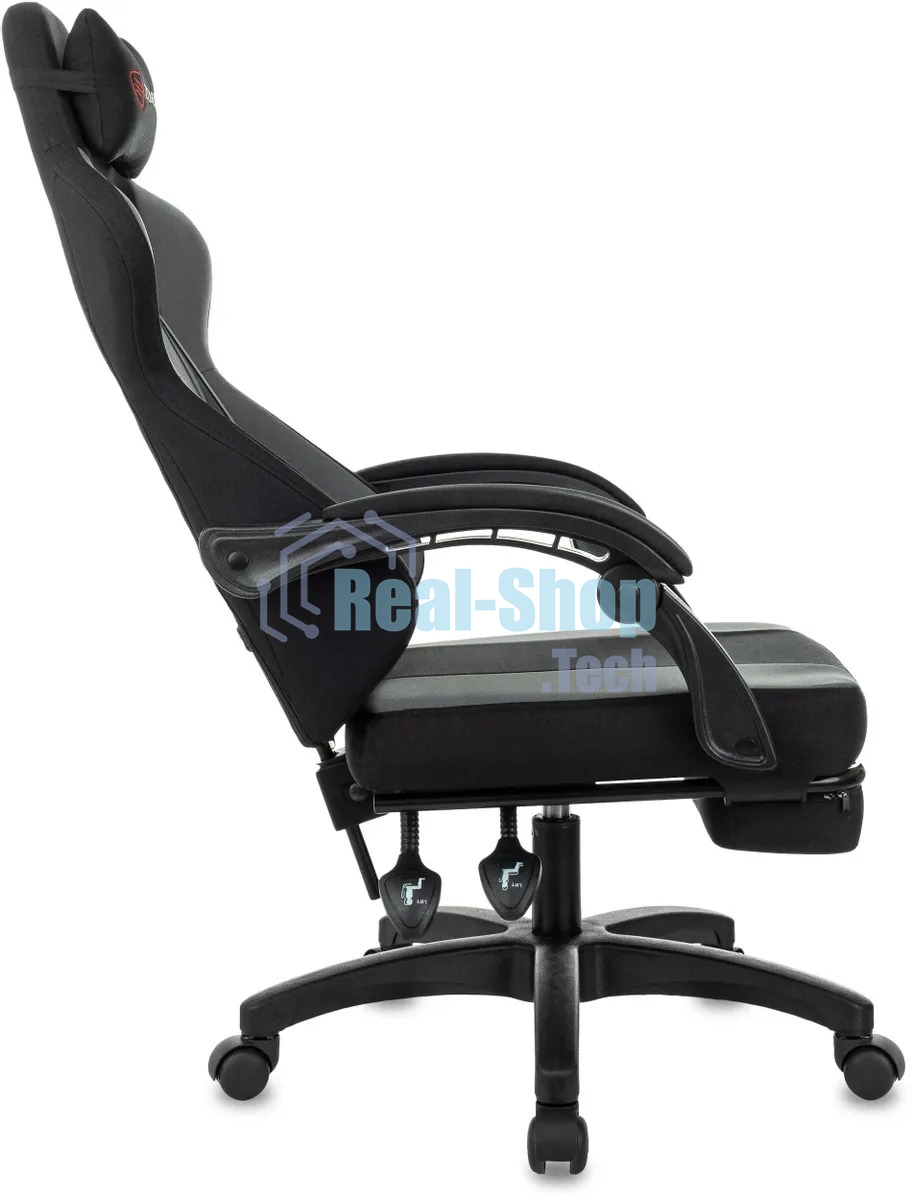 Кресло игровое Zombie Weaver черный/серый