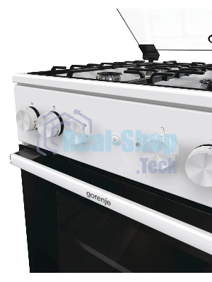 Плита комбинированная Gorenje GK5A21WH белый, конфорок 4 газовых, духовка 68 л, 50 см x 85 см x 59.4 см