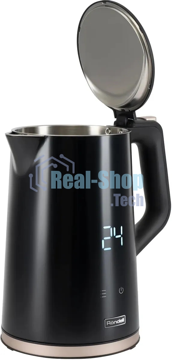 Чайник электрический Rondell RDE-1007 (MC) 1,7 л, 2200 Вт, черный