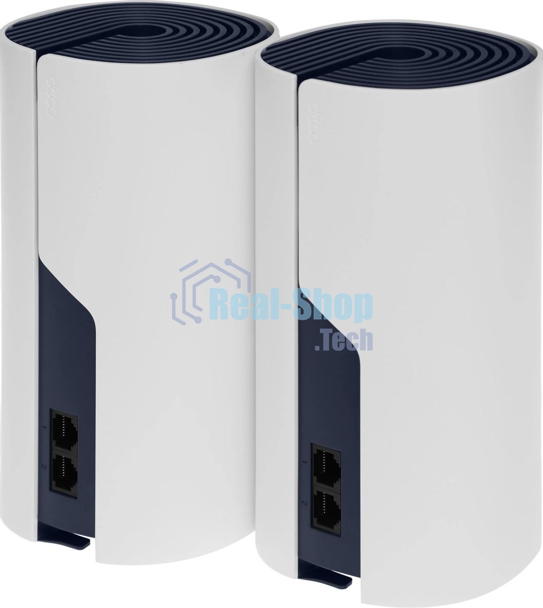 Бесшовный Mesh роутер TP-Link DECO P9 (2-PACK) AC1200 10/100/1000BASE-TX белый (упак.:2шт)