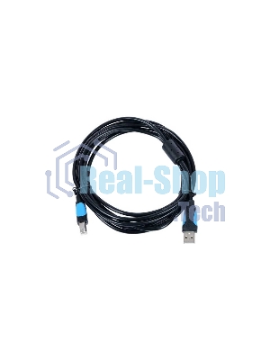 Кабель Vention USB 2.0 AM/BM - 3 м. черный VAS-A16-B300