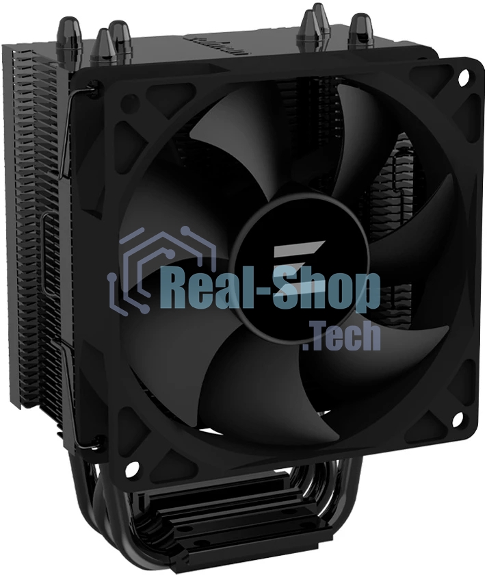 Кулер ZALMAN CNPS4X BLACK V2, 92мм FAN, 3 HEAT PIPES, 4-PIN PWM, 800-2000 RPM, 29DBA, HYDRO BEARING, LGA1851/1700, AM5/AM4, screw type installation