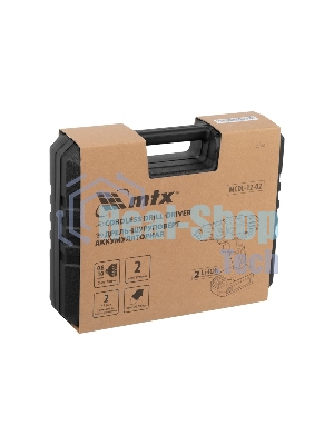 Дрель-шуруповерт MTX MCDL-12-02, 12 В, 2 Ач, 20 Нм, щеточный